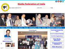 Tablet Screenshot of mediafederationofindia.com